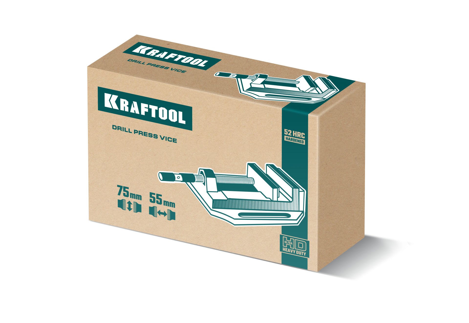 KRAFTOOL DPV-75, 75 мм, станочные сверлильные тиски (32722-75)