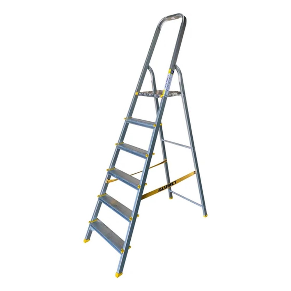 Стремянка Алюмет с анодированным покрытием 6 ступеней