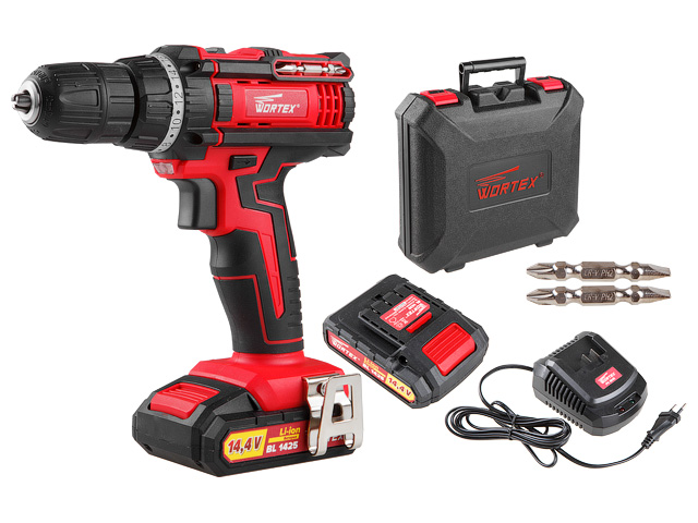 Аккум. дрель-шуруповерт WORTEX BD 1425 DLi в чем.