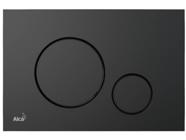 Кнопка управления для систем инсталляций (черная), Alcaplast (M678-RU)
