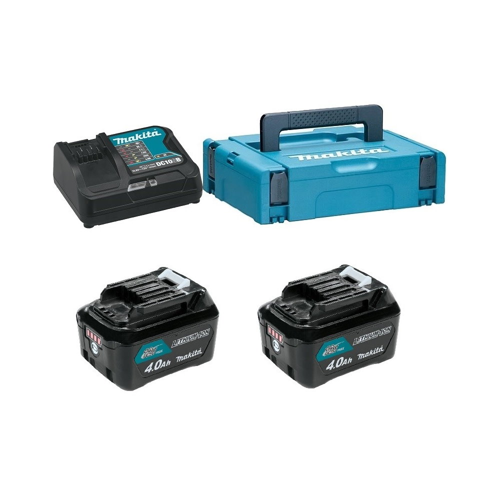 Набор аккумуляторов Makita MKP1SM122 BL1041B + DC10SB  (197641-2)