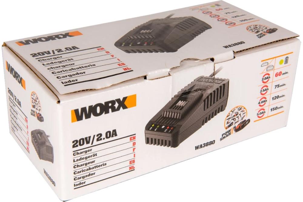 Зарядное устройство WORX WA3880 20В 2A