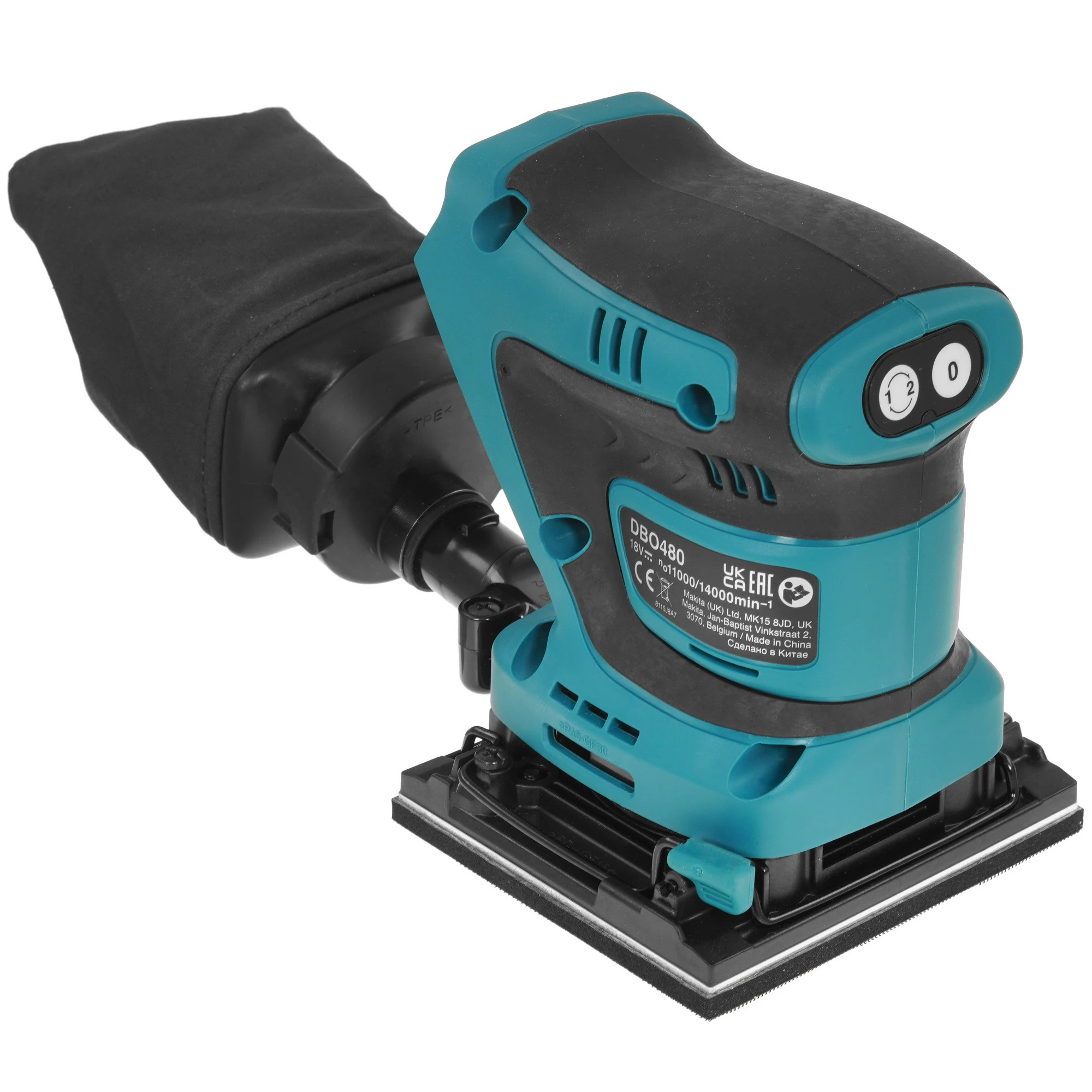 Машина плоско-шлифовальная аккумуляторная Makita DBO480Z