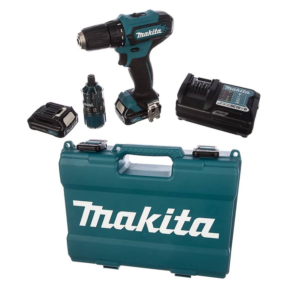 Шуруповерт аккумуляторный Makita DF333DWYE4 +набор бит B-28905