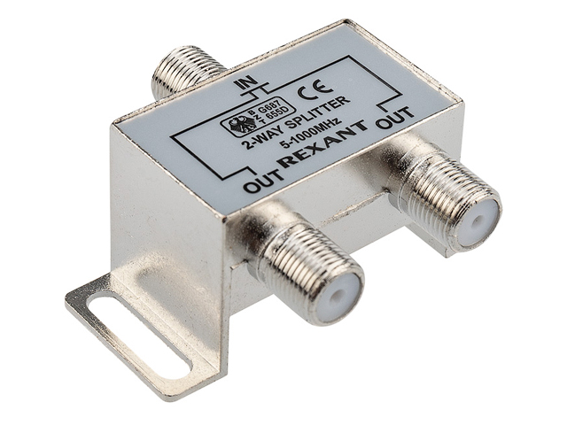 Делитель ТВх2 под F разъем 5-1000МГц REXANT (05-6001)