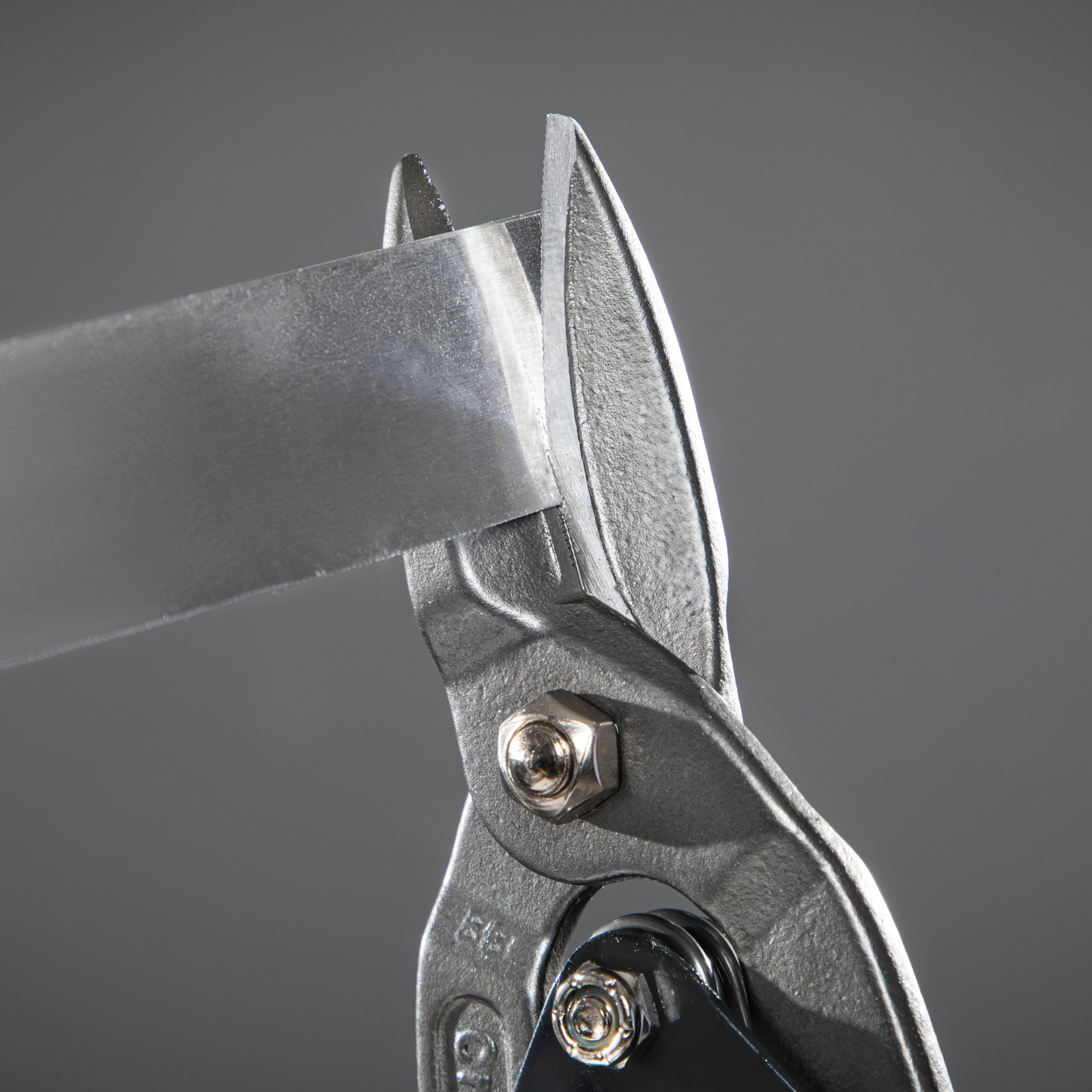 Ножницы по металлу "PIRANHA",250мм,прямой рез,сталь-CrMo,двухкомп.рукоятки// Gross