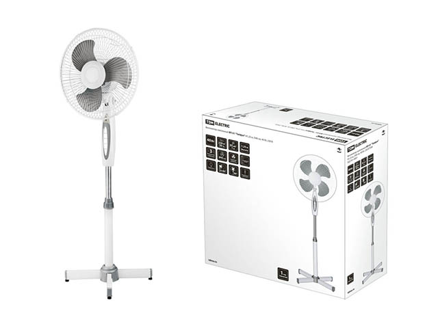 Вентилятор электрический напольный ВП-01 "Тайфун", серый, TDM (В в коробке 2 шт. Цена указана за 1 шт.) (SQ2701-0001)