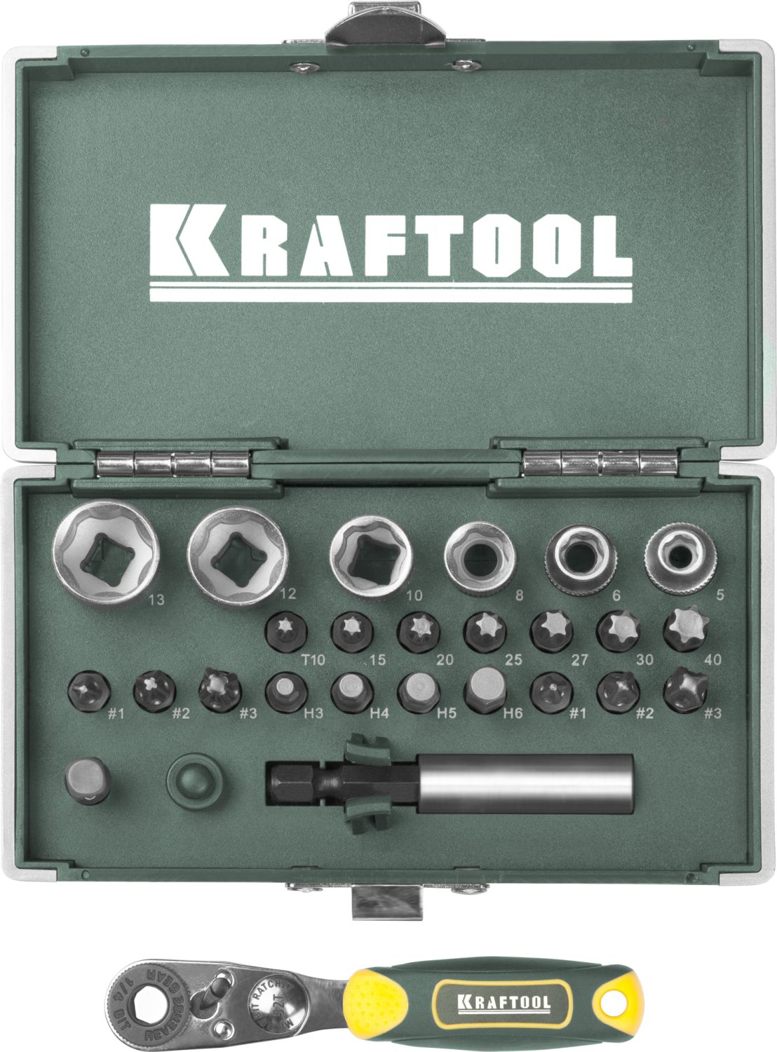 KRAFTOOL X-Drive, 26 шт, набор кованых торсионных бит (26065-H26)
