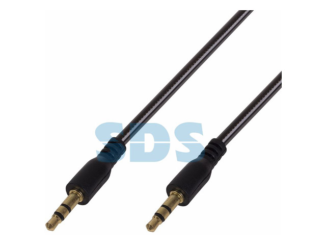 Аудио кабель AUX 3.5 мм гелевый 1 м черный REXANT (18-4080)