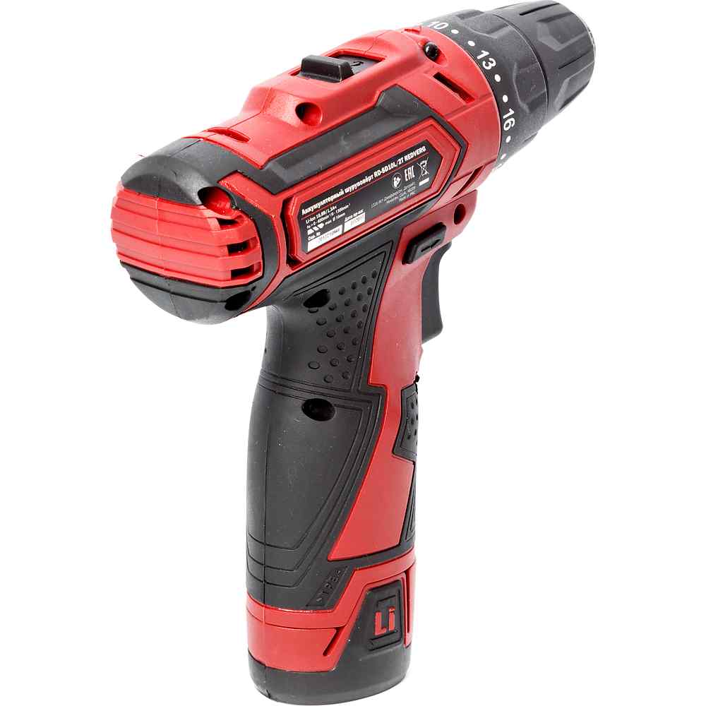 Шуруповерт аккумуляторный REDVERG RD-SD10L/2T