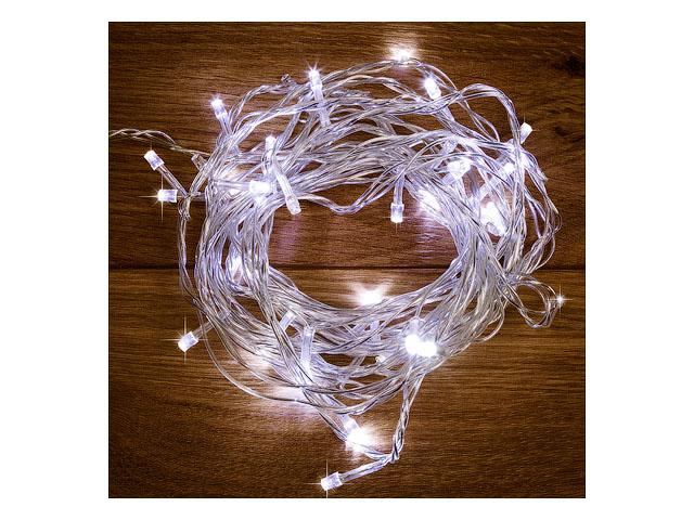 Гирлянда «Твинкл-Лайт» 15 м, прозрачный ПВХ, 120 LED, белое свечение NEON-NIGHT