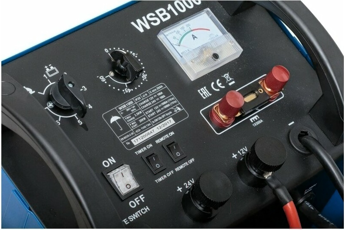 Пуско-зарядное устройство 12/24 В, 1000 A NORDBERG WSB1000