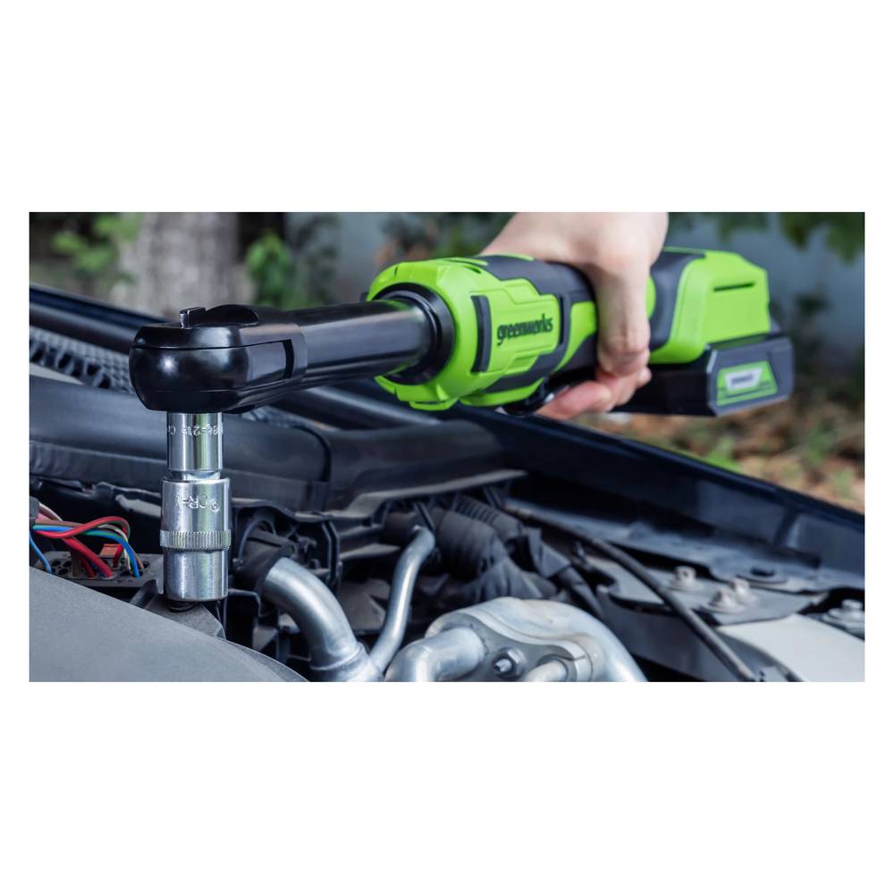 Гайковерт-трещотка Greenworks GD24RWX удлиненная (без АКБ и ЗУ)