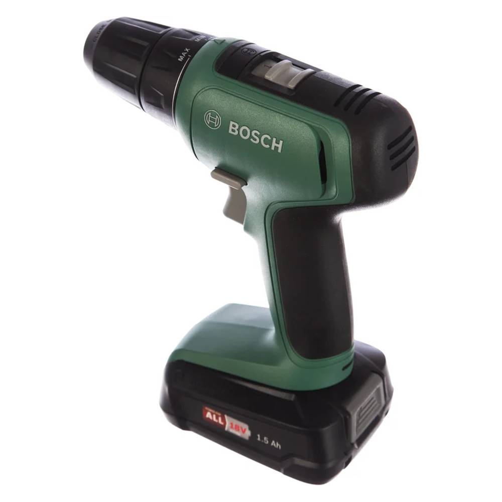 Дрель Bosch UniversalDrill 18V (2x1,5 Ah) + AL 1810
