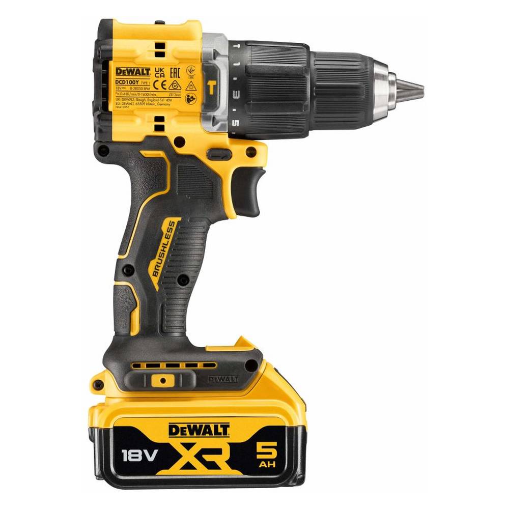 Шуруповерт аккумуляторный DeWalt DCD100YP2T (2 акк., з/у)