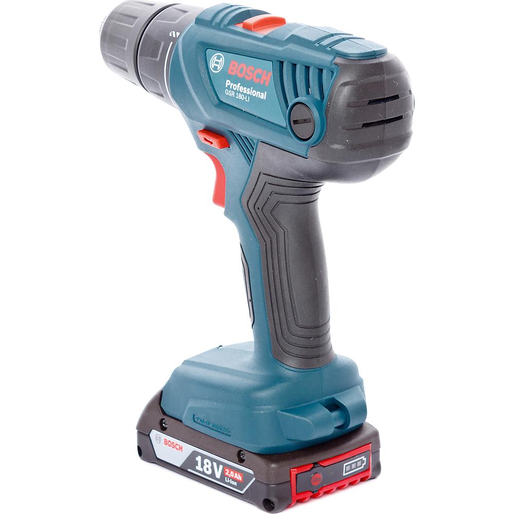 Шуруповерт аккумуляторный Bosch GSR 180-Li(2Ач)