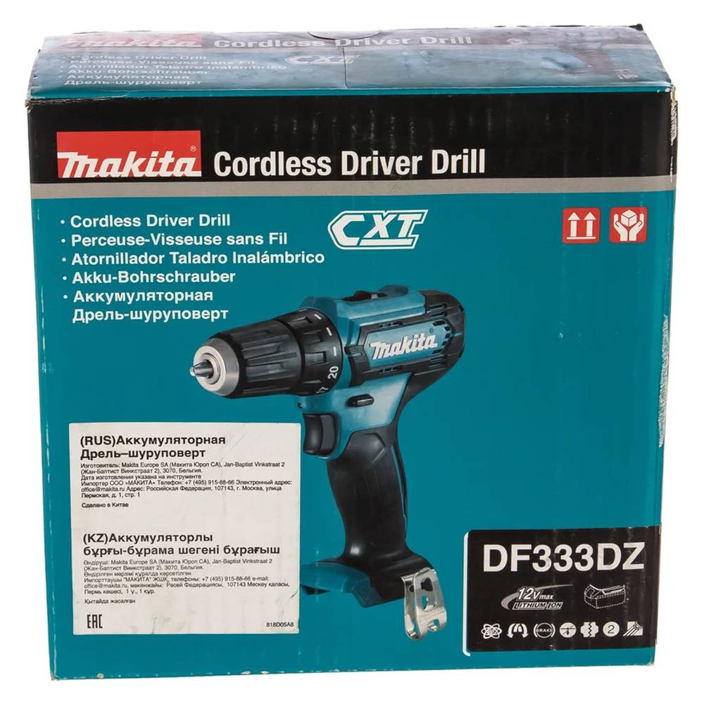 Шуруповерт аккумуляторный Makita DF333DZ (без акк, без з/у)