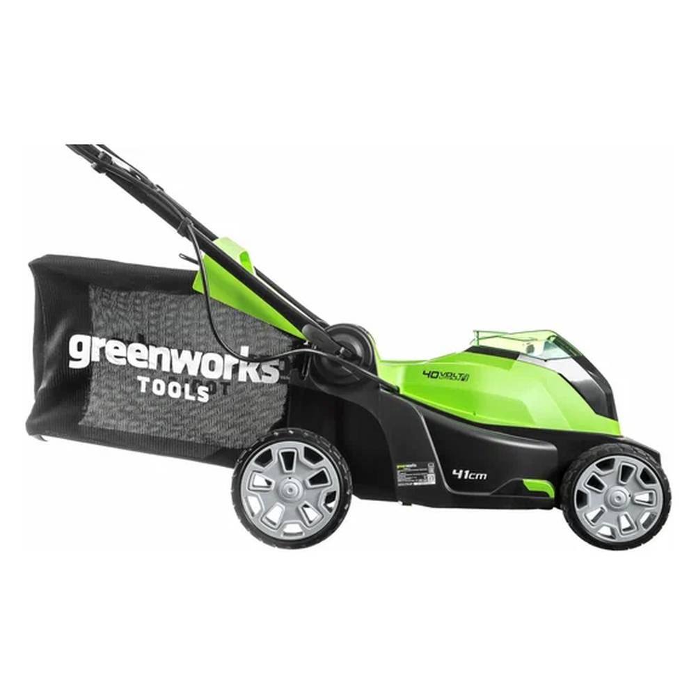 Газонокосилка аккумуляторная Greenworks G40LM41K4 АКБ G-MAX (АКБ 4 А.ч; ЗУ)