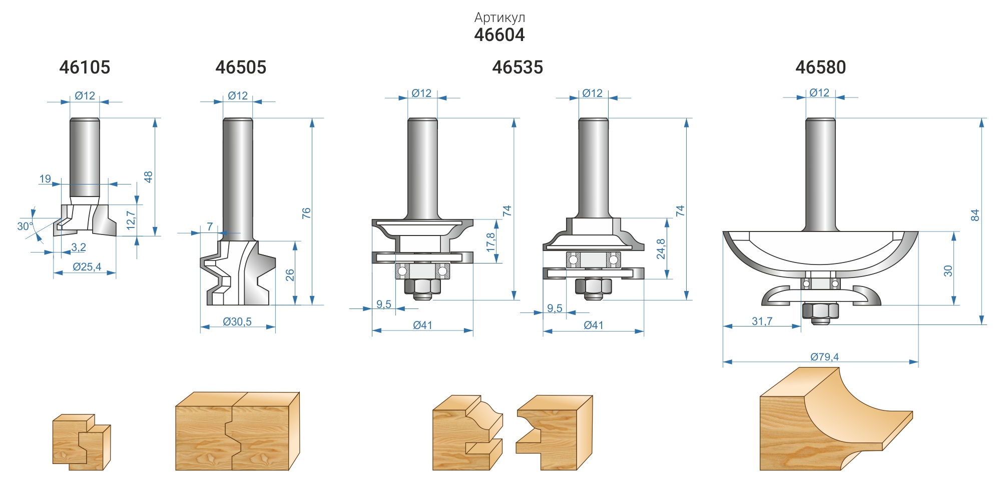 Минимальный диаметр фрезы для обработки дерева