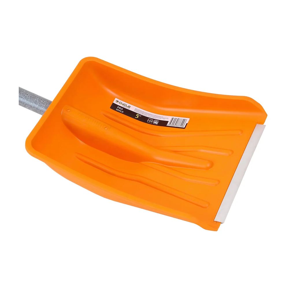 Лопата снеговая пластиковая Skald Pro со стеклопластиковым  черенком