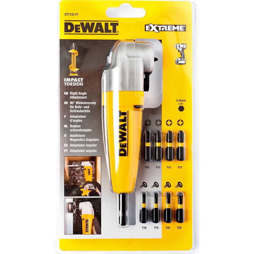 Набор DeWalt (насадка угловая ударная и биты) DT71517T (Акция)