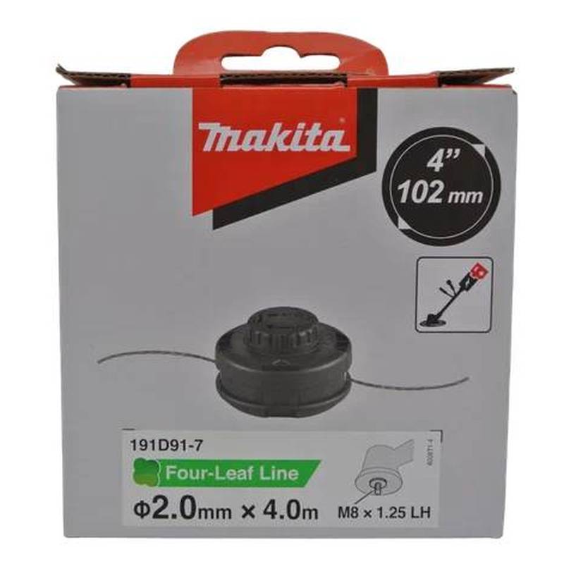 Головка триммерная Makita полуавтоматическая M8x1.25LH, d лески 2 мм