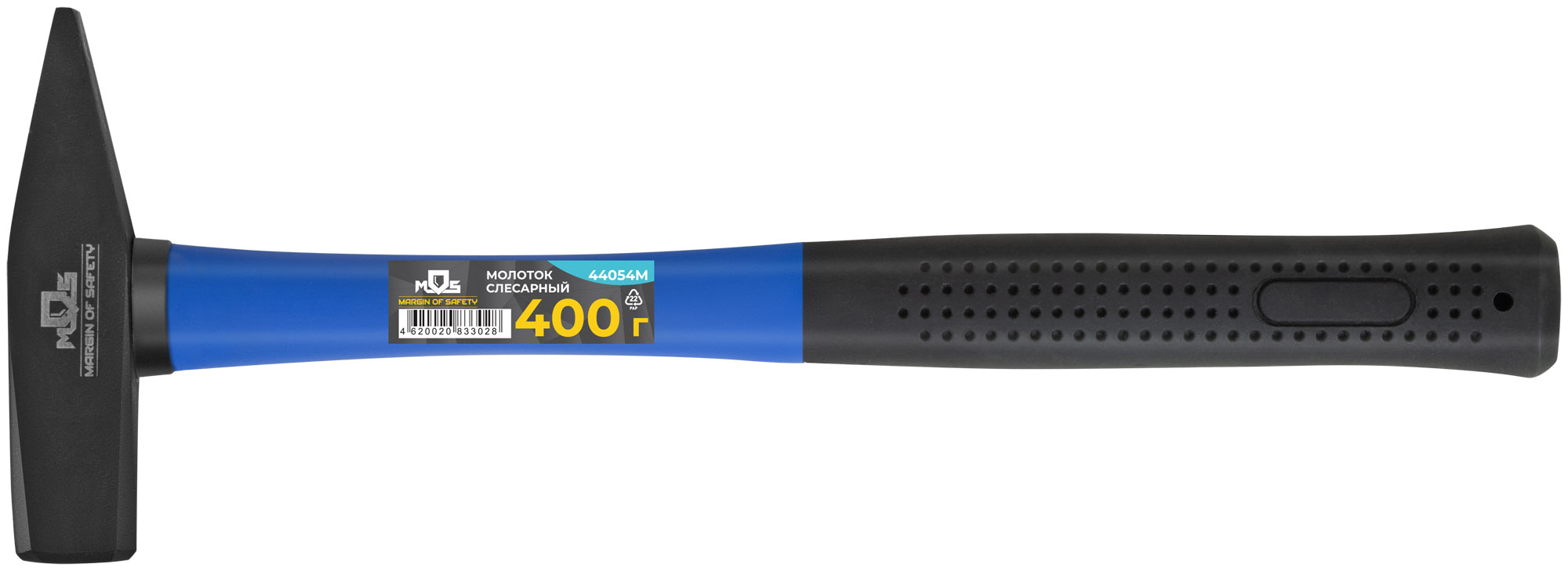 Молоток, стеклопластиковая ручка  400 гр. MOS 44054М