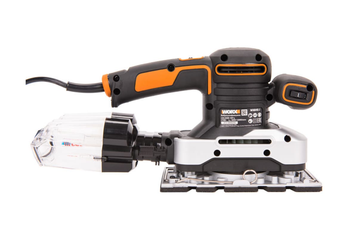Машина плоскошлифовальная WORX WX642.1, 270Вт