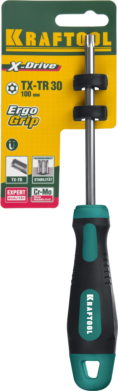 KRAFTOOL Х-Drive, TX HOLE30 x 100, отвертка (250077-30-100)