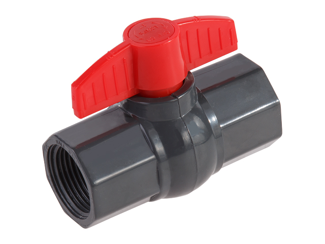 Кран шар. 1" вн.-вн., AV Engineering (Полипропилен, макс.  16 бар, макс.  40 °С) (AVE159028)