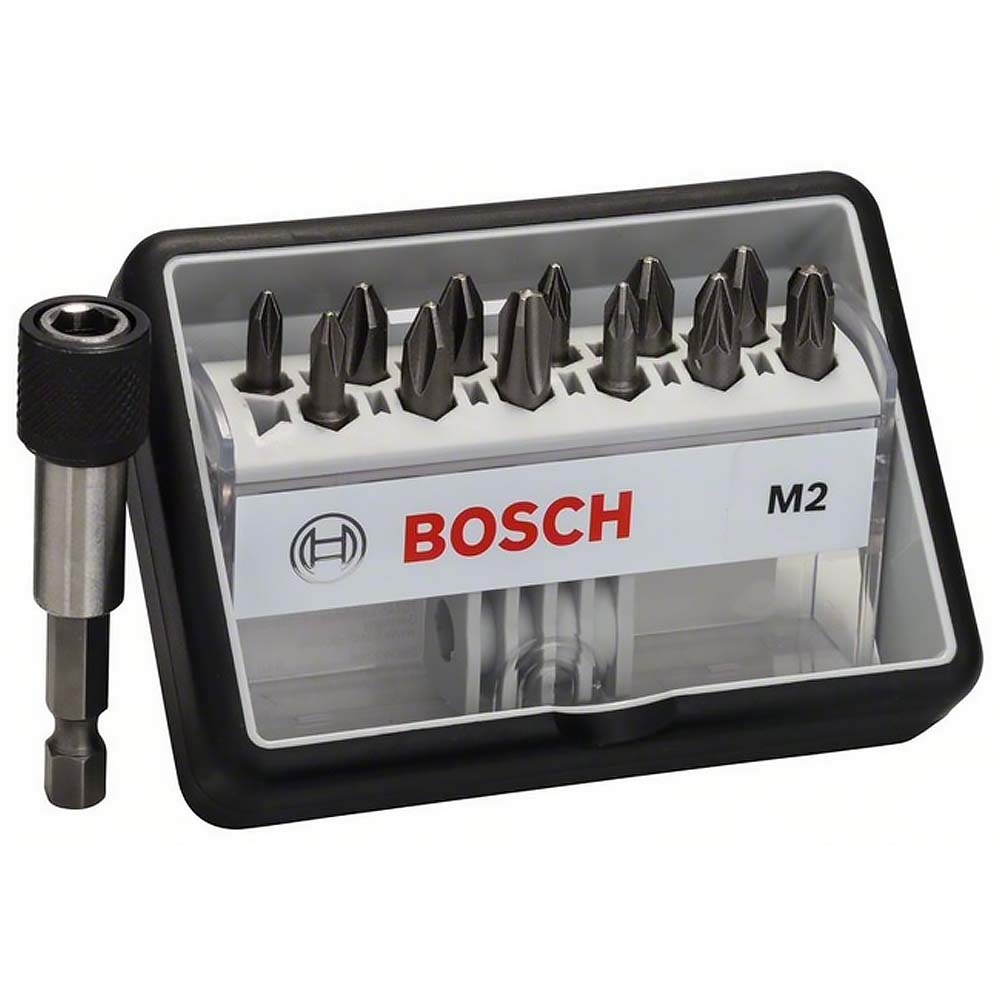 Набор бит Bosch 12шт +держатель PH/PZ 25мм (564)