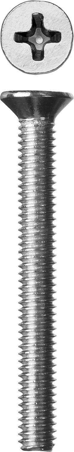 Винт DIN 965, M4 x 35 мм, 5 кг, кл. пр. 4.8, оцинкованный, ЗУБР