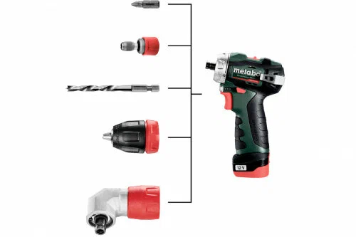 Шуруповерт аккумуляторный Metabo PowerMaxx BS BL Q без патрона + 2 АКБ