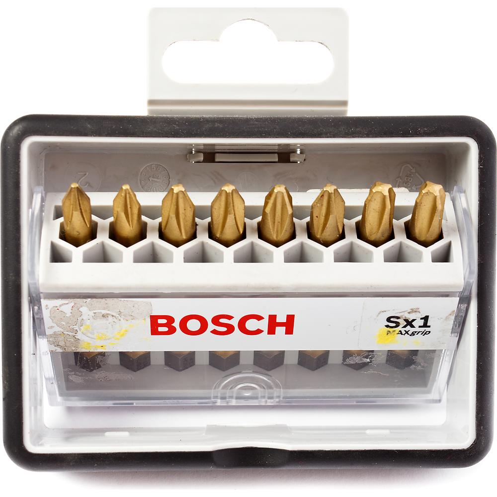 Набор бит Bosch 8шт TIN PH1/PH2/PH3 49мм Robust Line (570)