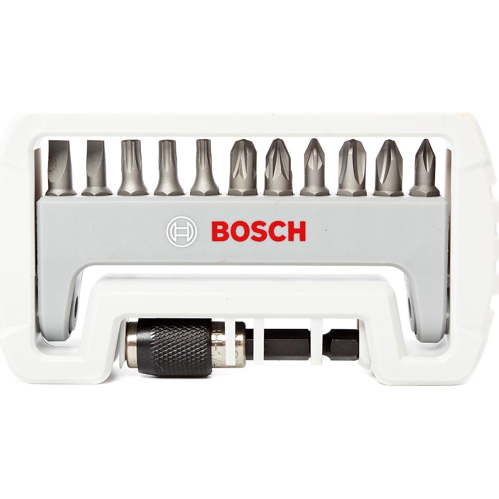 Набор бит Bosch 12шт +быстросменный держатель PH/PZ1/T/S 25мм (130)
