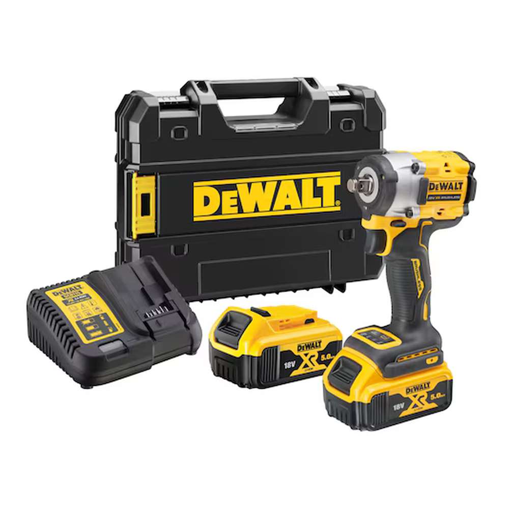 Гайковерт аккумуляторный DeWalt DCF921P2T-GB (2 акк, з/у) (3 pin)