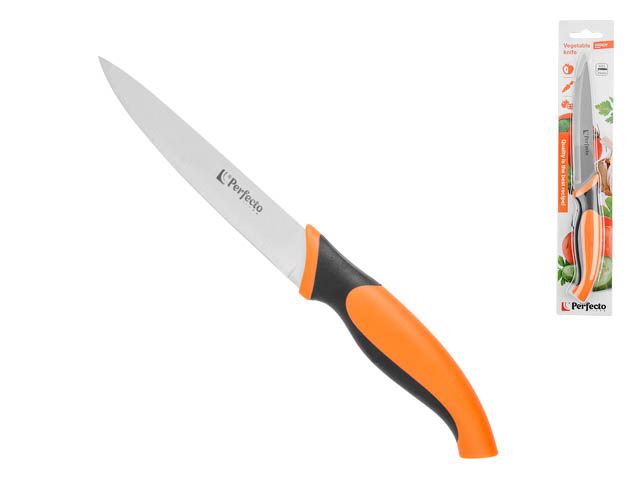 Нож кухонный для овощей 12см, серия Handy (Хенди), PERFECTO LINEA (Размер лезвия: 12,2х2,2 см, длина изделия общая 23,5 см) (21-405031)