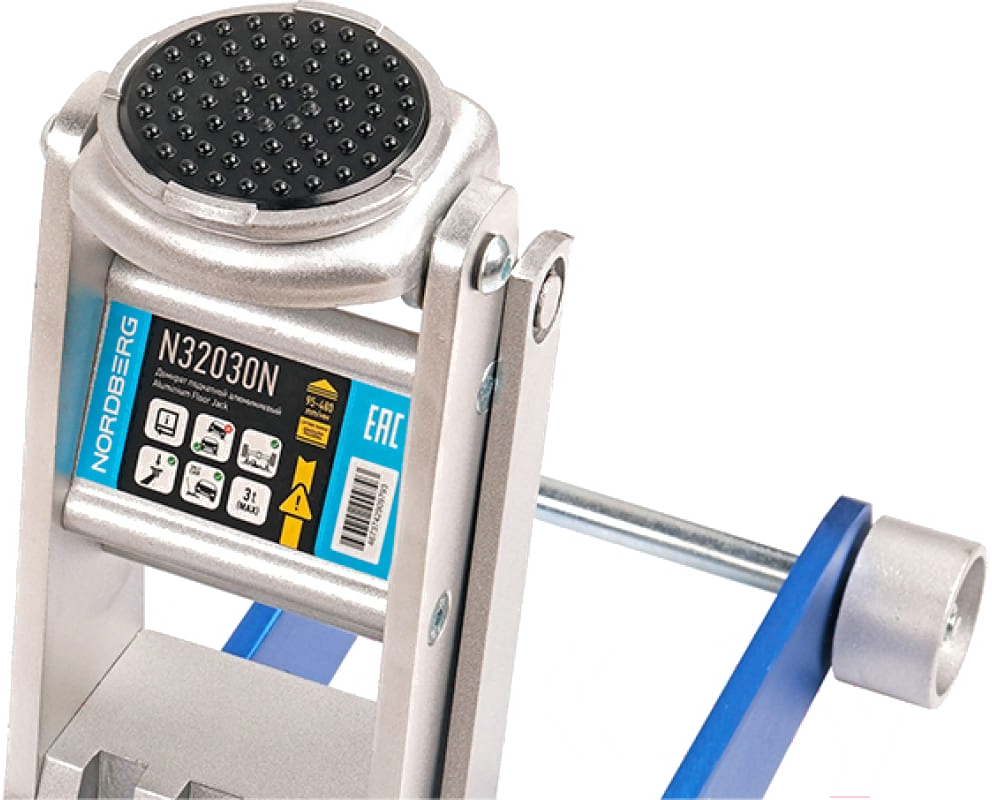Домкрат подкатной алюминиевый, 3 т NORDBERG N32030N