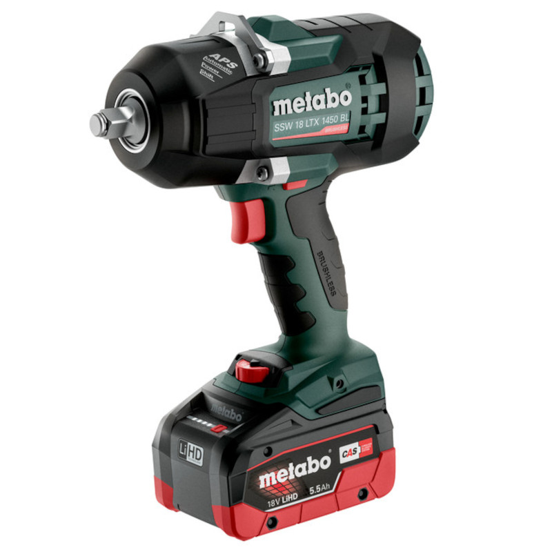 Гайковерт аккумуляторный Metabo SSW 18 LTX1450BL(2х5.2 Ач)
