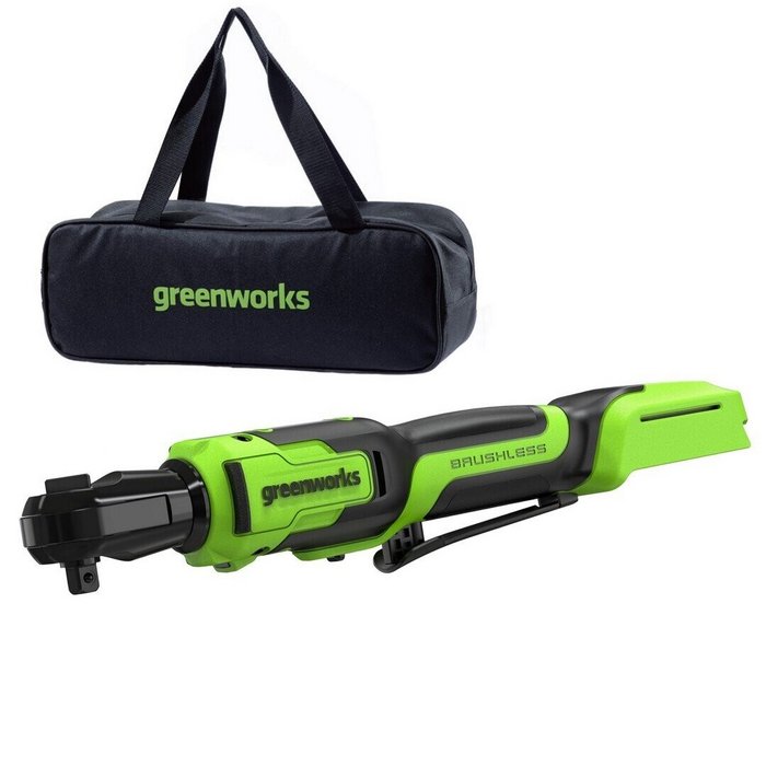 Гайковерт-трещотка аккумуляторная  Greenworks GD24RW (АКБ 2Ач,ЗУ)