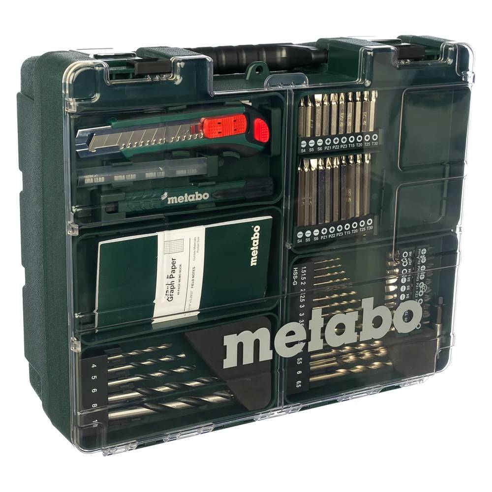 Шуруповерт аккумуляторный Metabo PowerMaxx BS Basic Set+набор бит