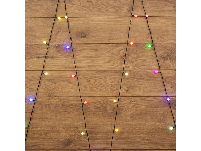 Гирлянда "Мультишарики" d15мм 5м, темно-зеленый ПВХ, 30 диодов,RGB NEON-NIGHT