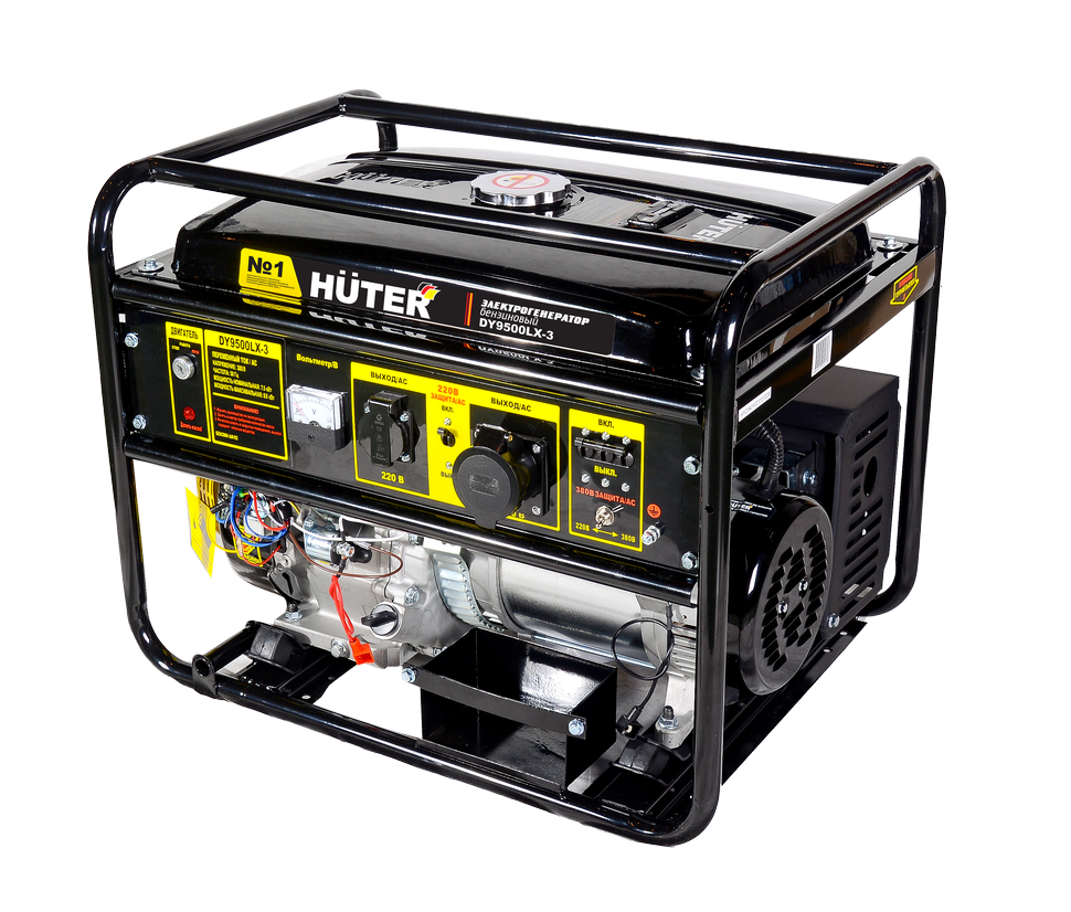 Портативный бензогенератор Huter DY9500LX-3
