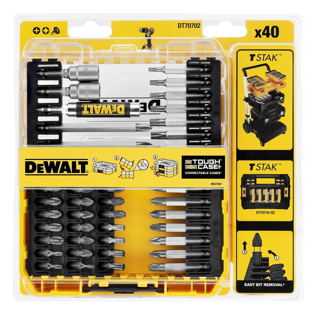 Набор бит и насадок DeWalt DT70702 (40шт.)