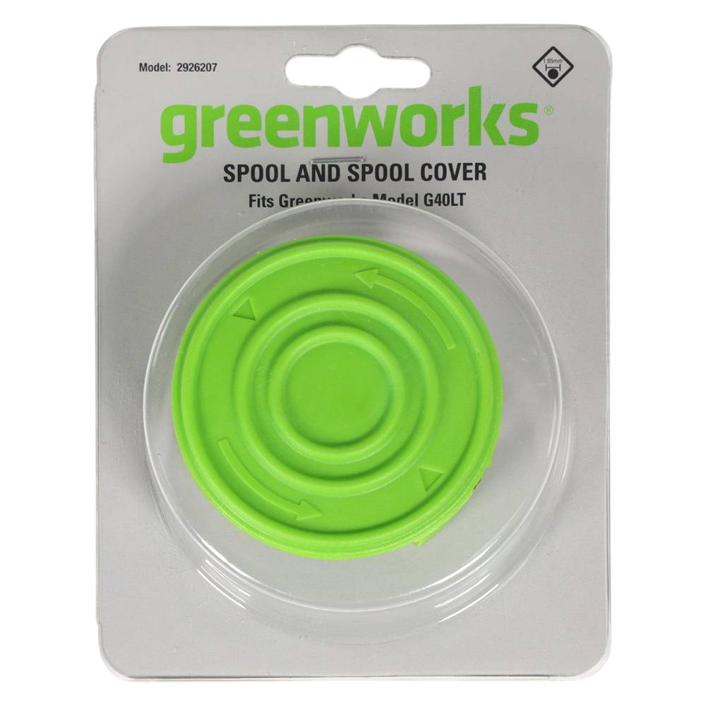 Комплект шпуля с леской Greenworks 1.65 мм