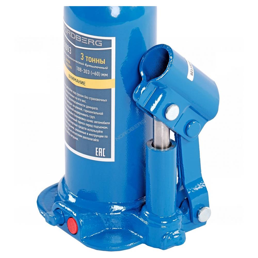 Домкрат бутылочный NORDBERG N31003 3 т