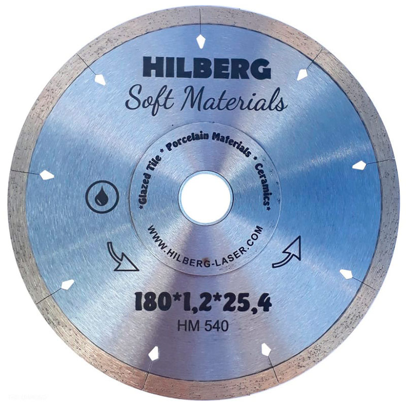 Диск алмазный Hilberg 180*25,4 Hyper Thin 1,2 mm HM540