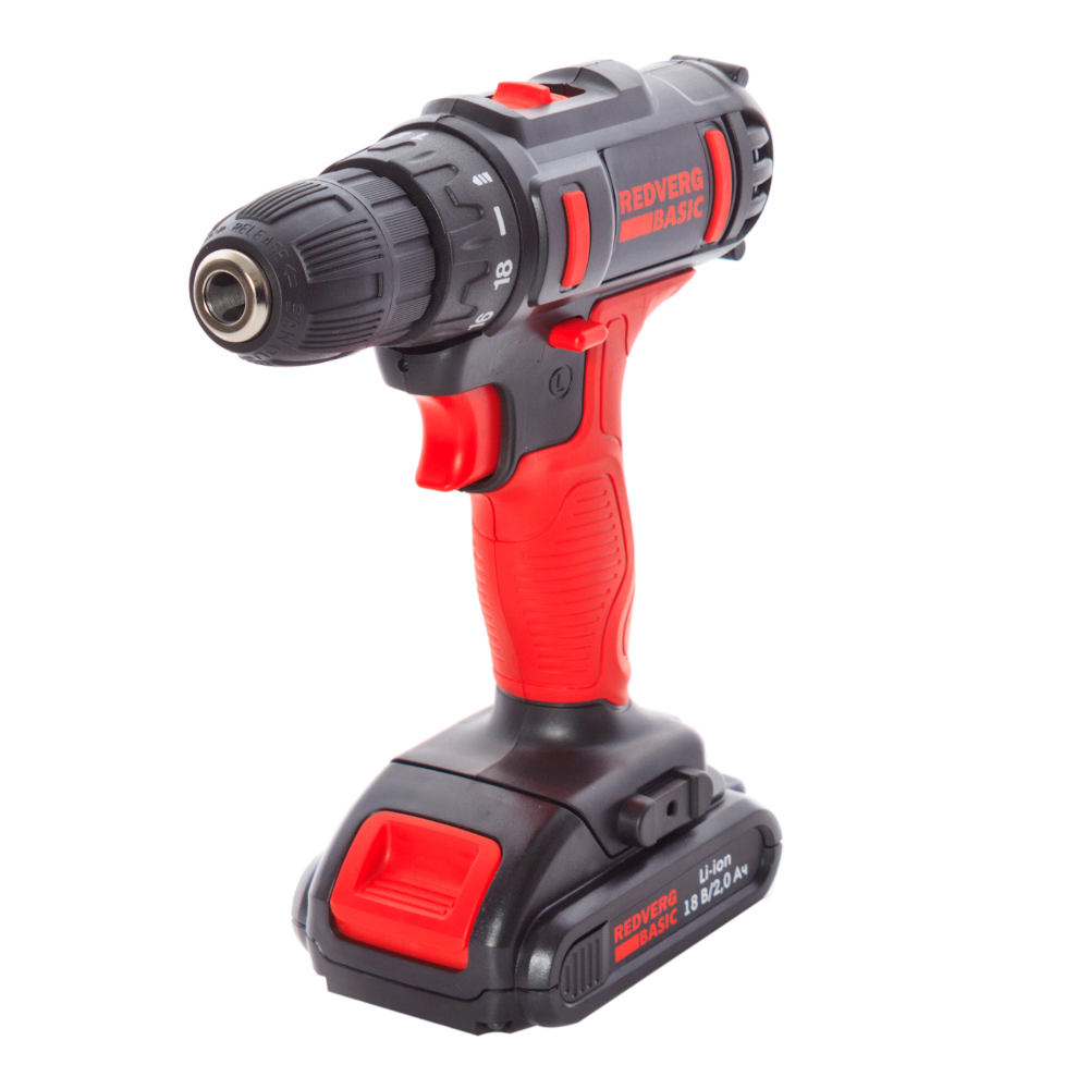 Шуруповерт аккумуляторный REDVERG Базовый/Basic SD18LE/2-2