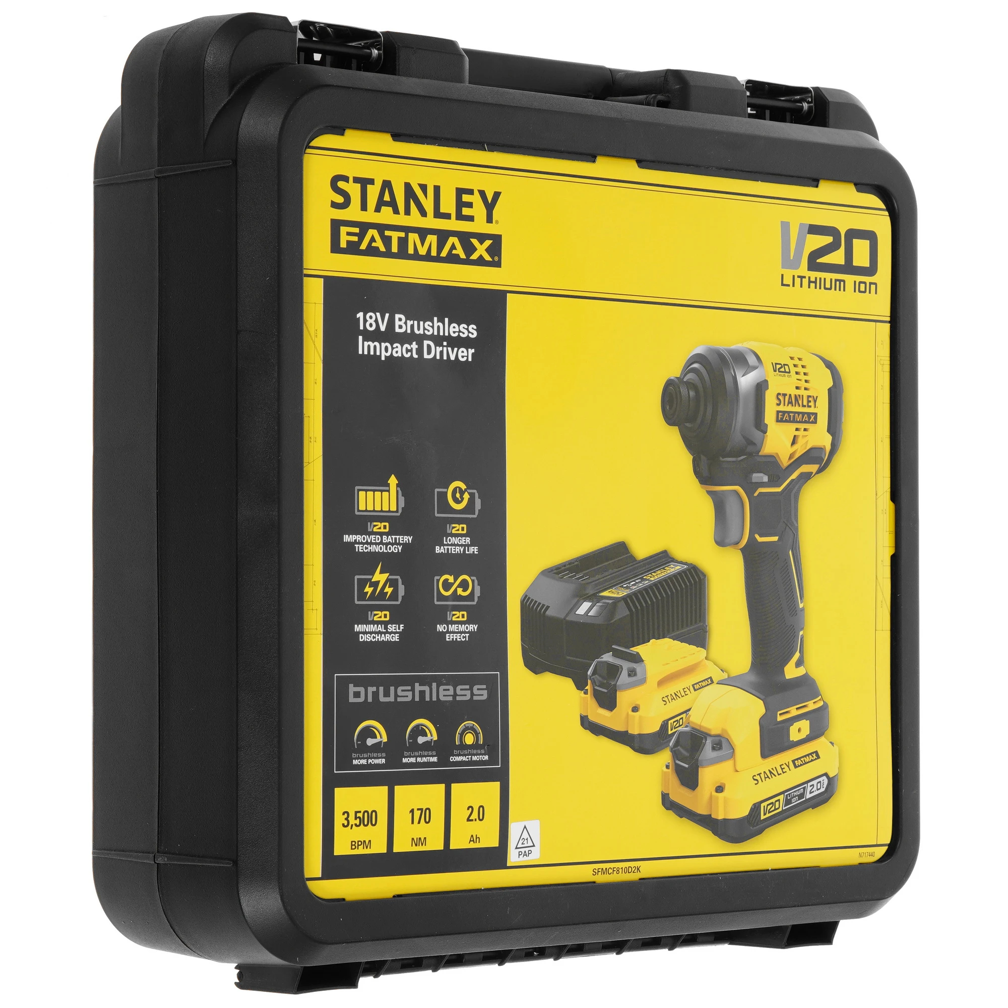 Шуруповерт аккумуляторный Stanley SFMCF810D2K