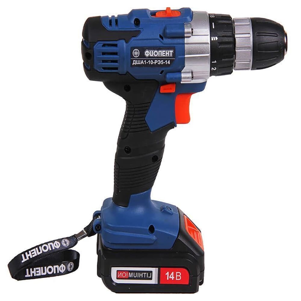 Шуруповерт аккумуляторный ФИОЛЕНТ "Professional" ДША1-10-РЭ5-14В (в кейсе)